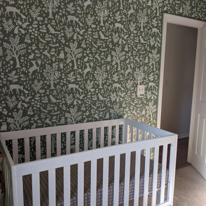 Secret Forest of Small Animals Wall Stencil