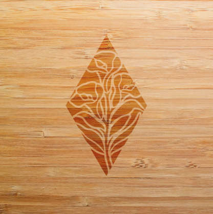 Diamond Leaf Stencil