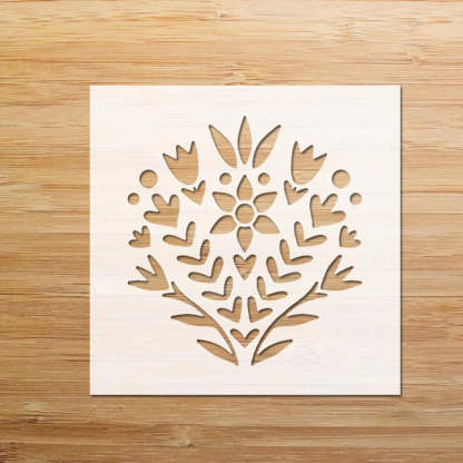 Symmetrical Florets-Small Stencil