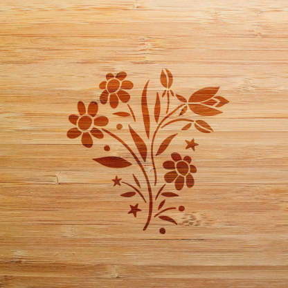 Wild Flowers-Small Stencil