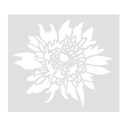 Blooming Peonies Wall Stencil