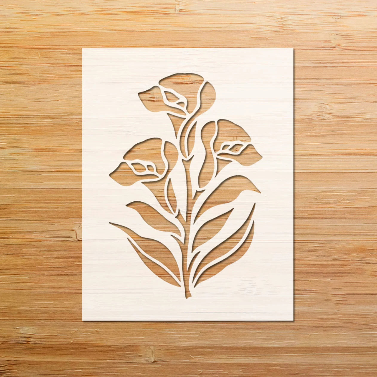 Spiral Snail Flower-Small Stencil