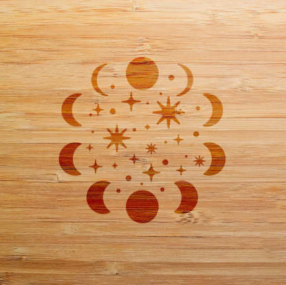 Moon Trail Stencil
