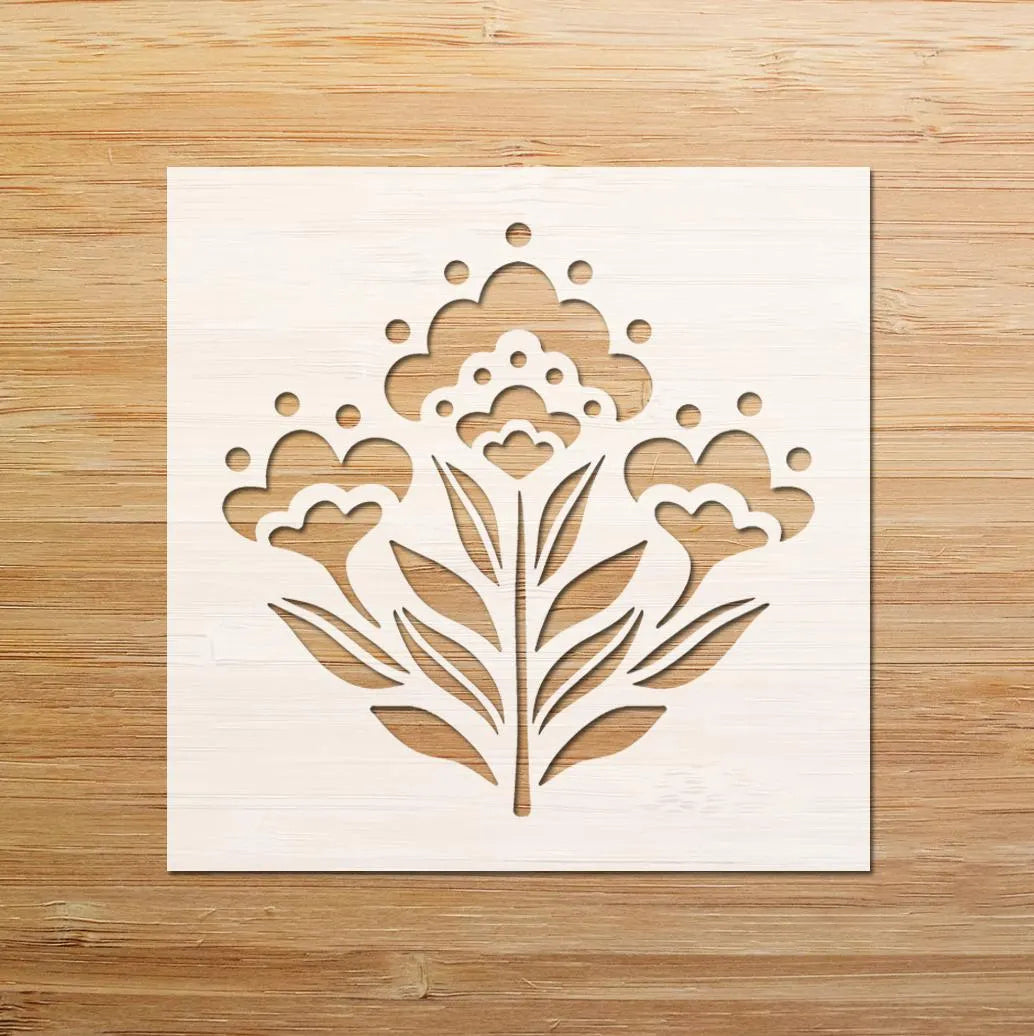 Folk Pattern Stencil