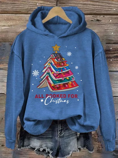Christmas Tree Print Hoodie