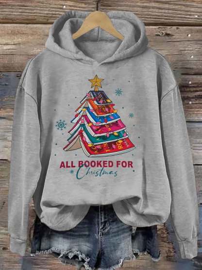Christmas Tree Print Hoodie