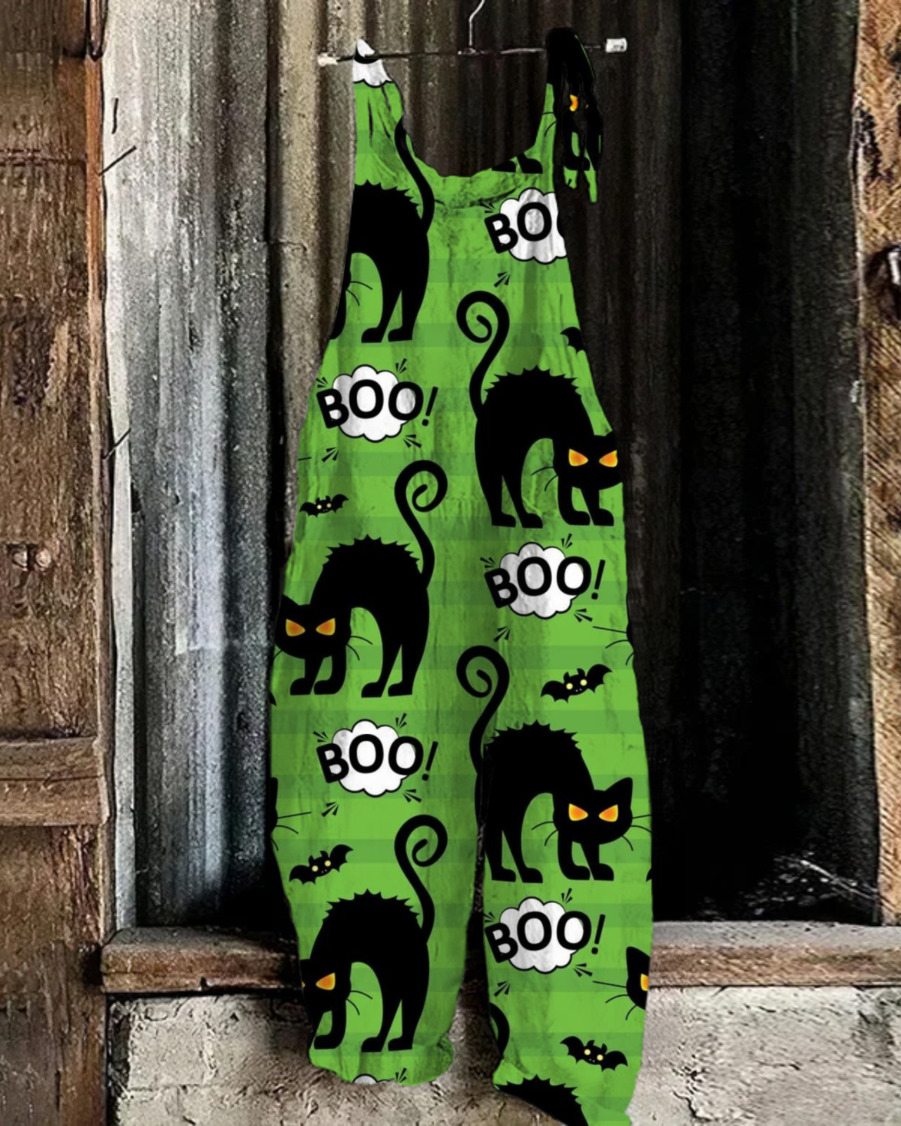 Hallowmas Print Loose Casual Jumpsuit