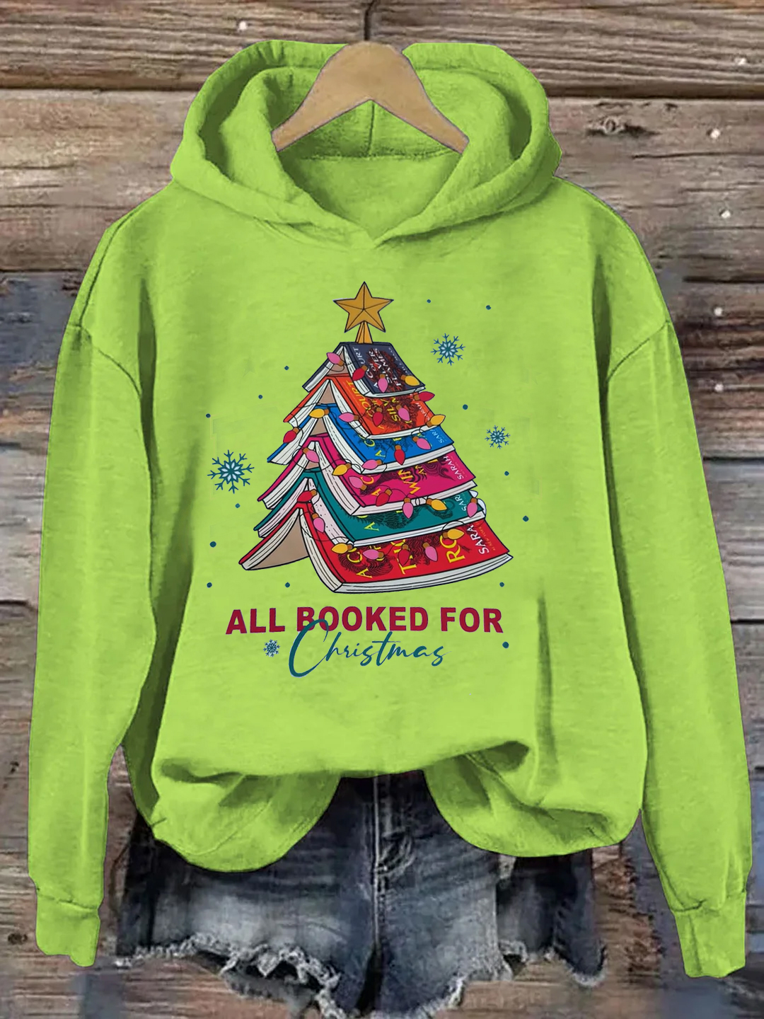 Christmas Tree Print Hoodie