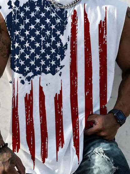 Men's Casual Printed Tank Top
