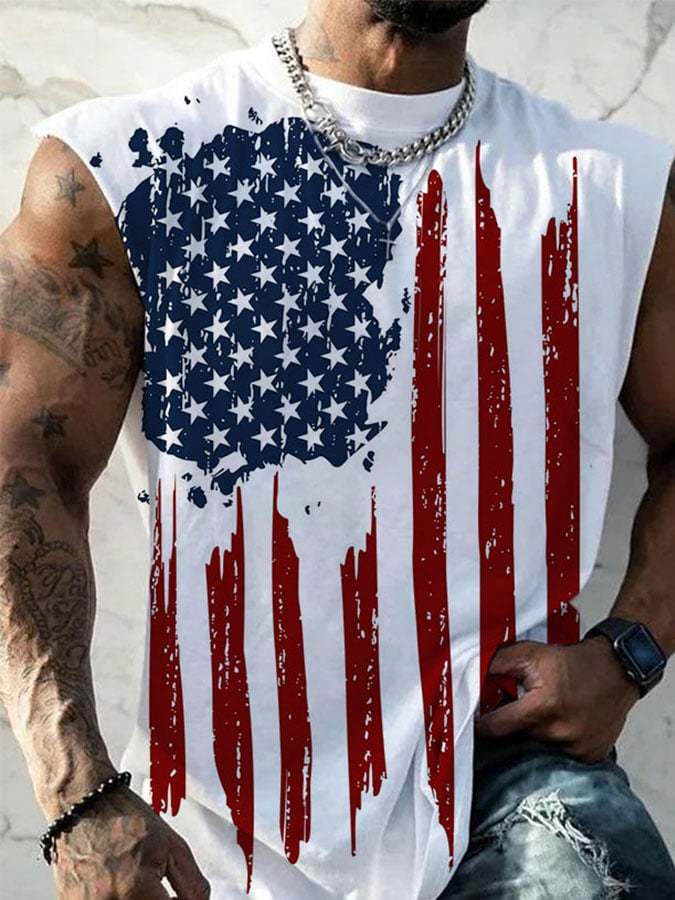 Men's Casual Printed Tank Top