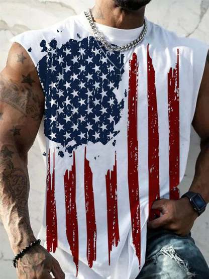 Men's Casual Printed Tank Top