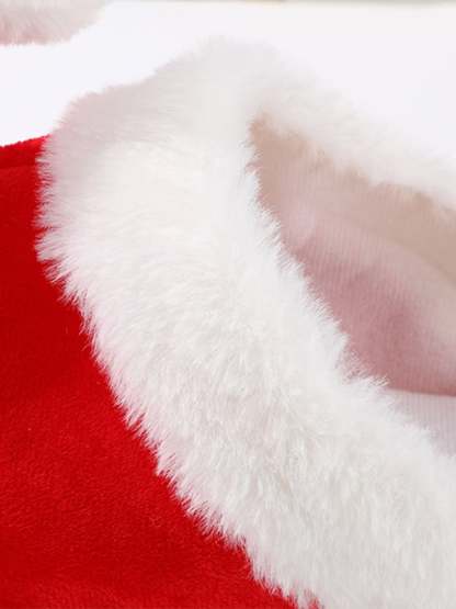 Red Cartoon Santa Claus Elf Shoes