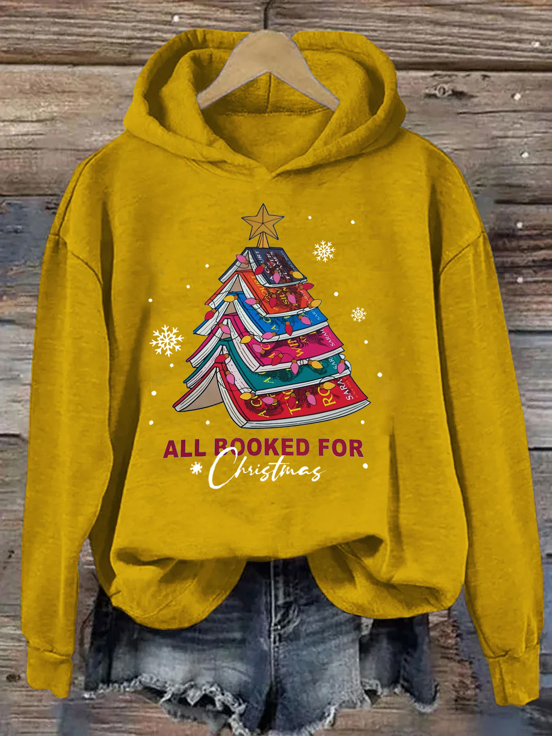 Christmas Tree Print Hoodie