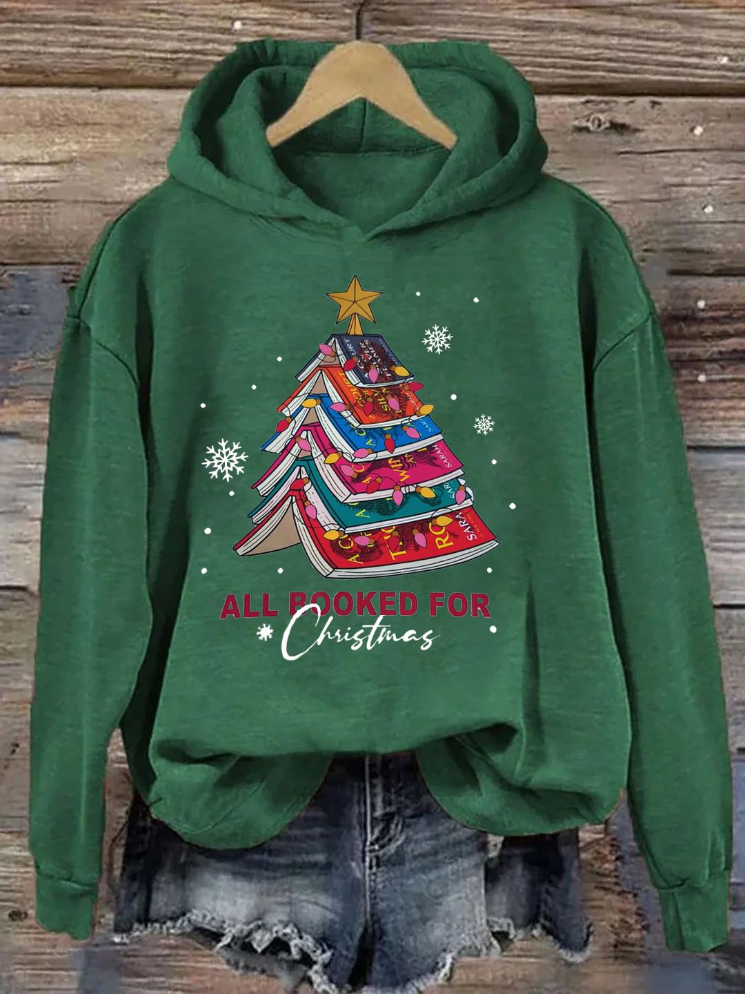 Christmas Tree Print Hoodie