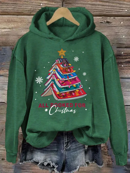 Christmas Tree Print Hoodie