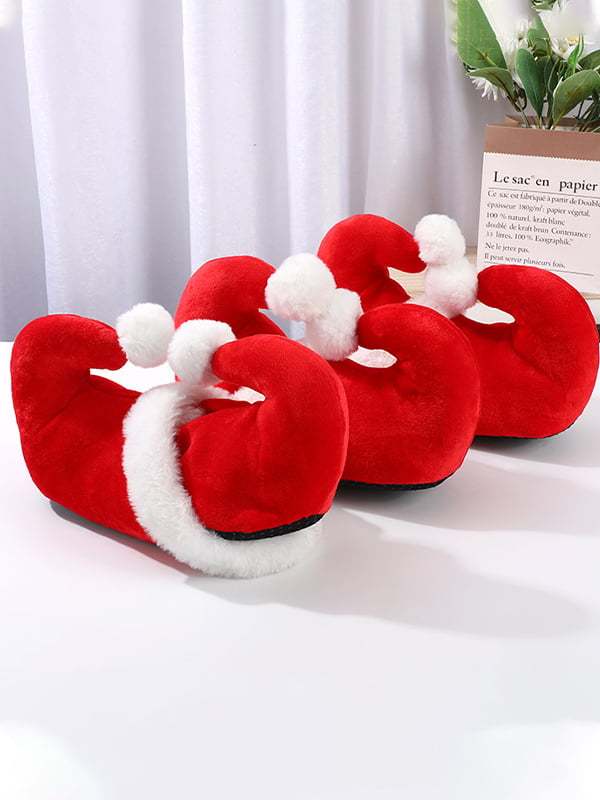 Red Cartoon Santa Claus Elf Shoes