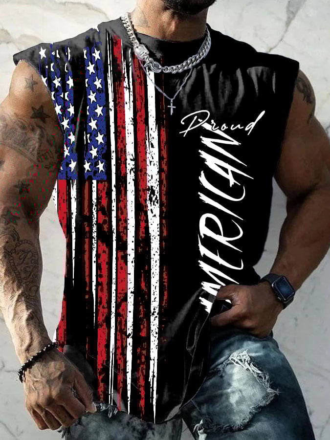 Men's Fourth of July Casual Tank Top