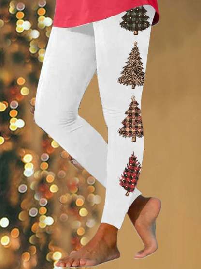 Women's Holiday Tree Print Leggings