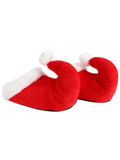 Red Cartoon Santa Claus Elf Shoes