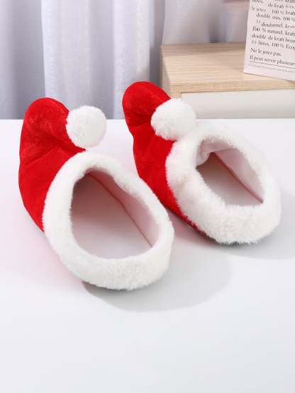 Red Cartoon Santa Claus Elf Shoes