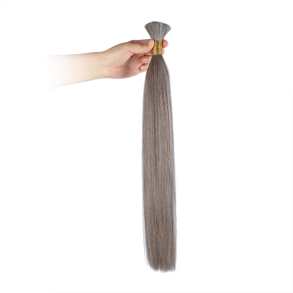 #18 V Light Hair Extensions Straight Premium Virgin Hair Bulk 100G/PC