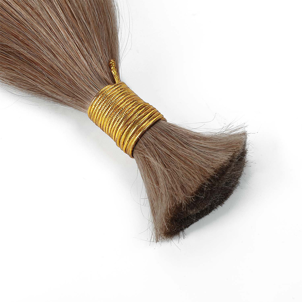 #8 V Light Hair Extensions Straight Premium Virgin Hair Bulk 100G/PC