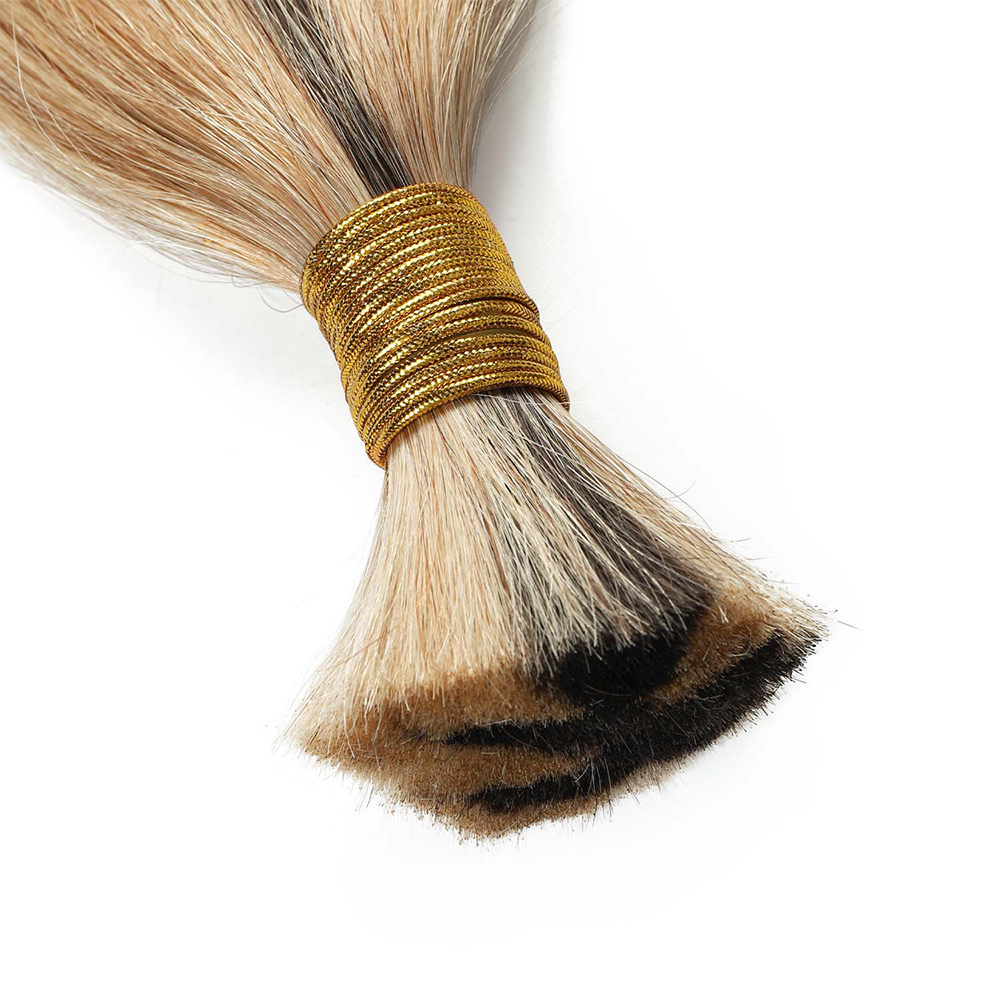 P2/27 V Light Hair Extensions Straight Premium Virgin Hair Bulk 100G/PC