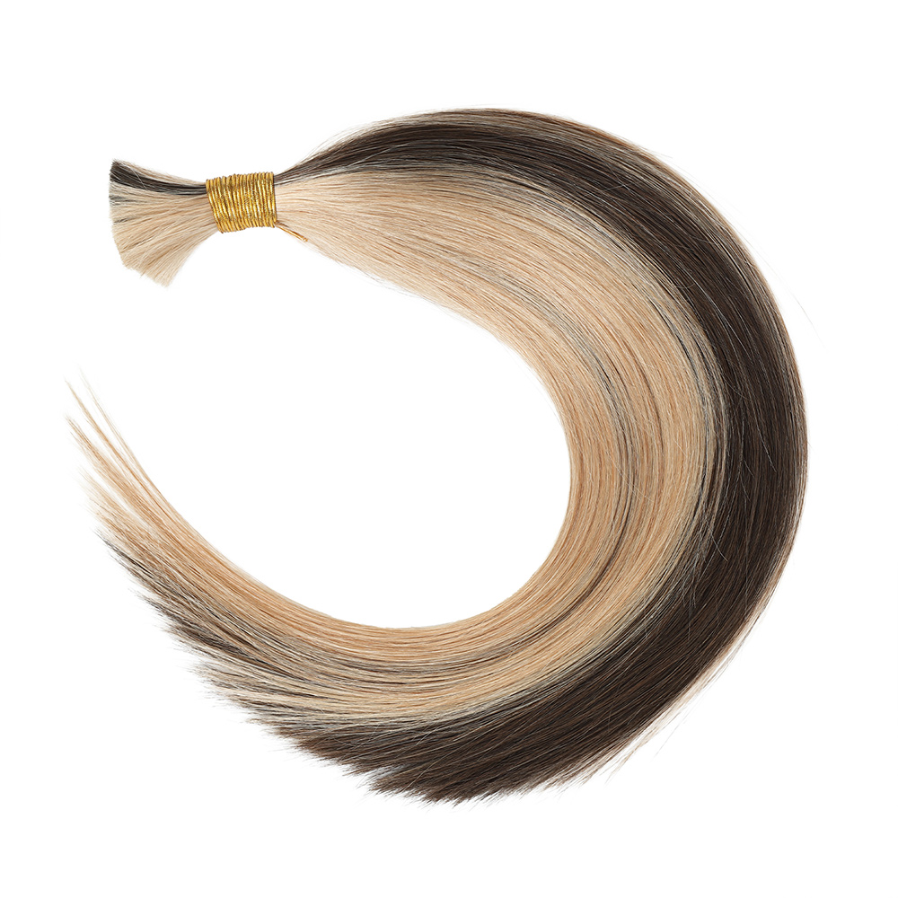 P2/27 V Light Hair Extensions Straight Premium Virgin Hair Bulk 100G/PC