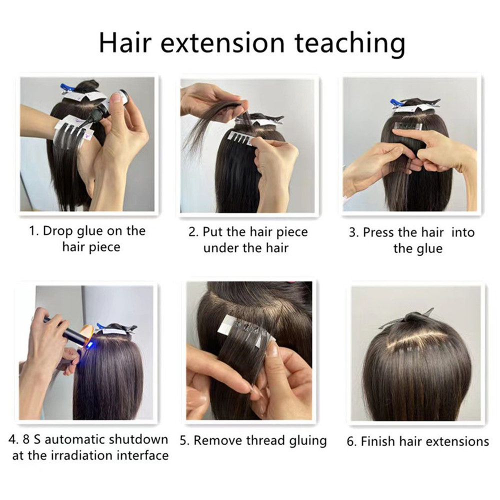 V Light Hair Extenisons Kits Machine Free Shipping