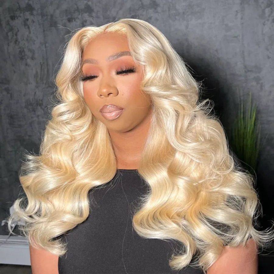 Glueless 613 Blonde Wig | Body Wave Human Hair | Full Lace Wig with Invisi Strap