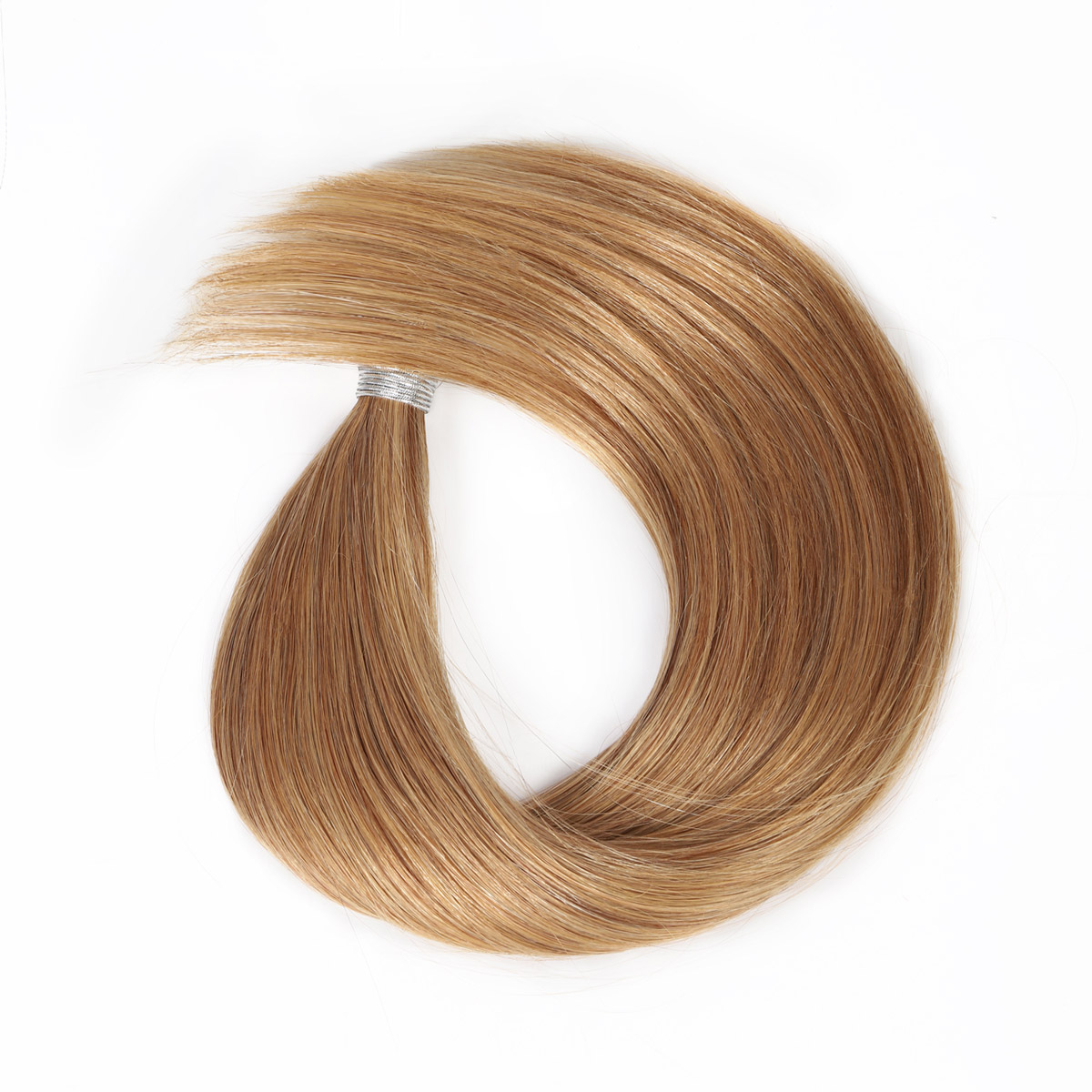 V Light Hair Extension 27# Blonde Straight Human Hair Bulk Hair For Braiding 100G/PC