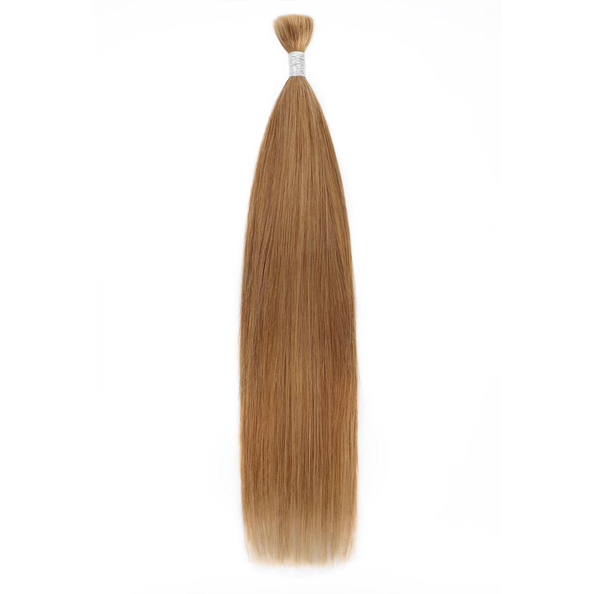 V Light Hair Extension 27# Blonde Straight Human Hair Bulk Hair For Braiding 100G/PC