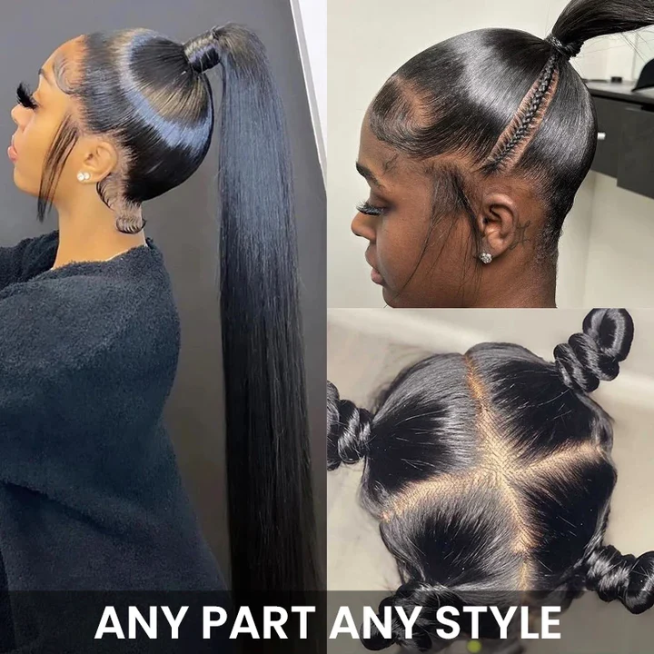 Brazilian Straight Full Lace Wig | 100% Human Hair | HD Invisible Lace | Pre-Plucked Hairline | Glueless Optional