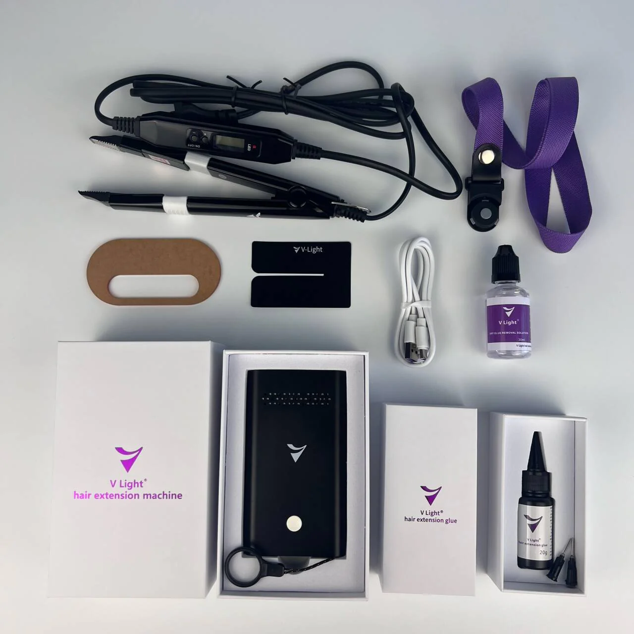 V-Light Hair Extension Machine Full Kit Various Colors (Regular Packaging Fast Free Shipping)