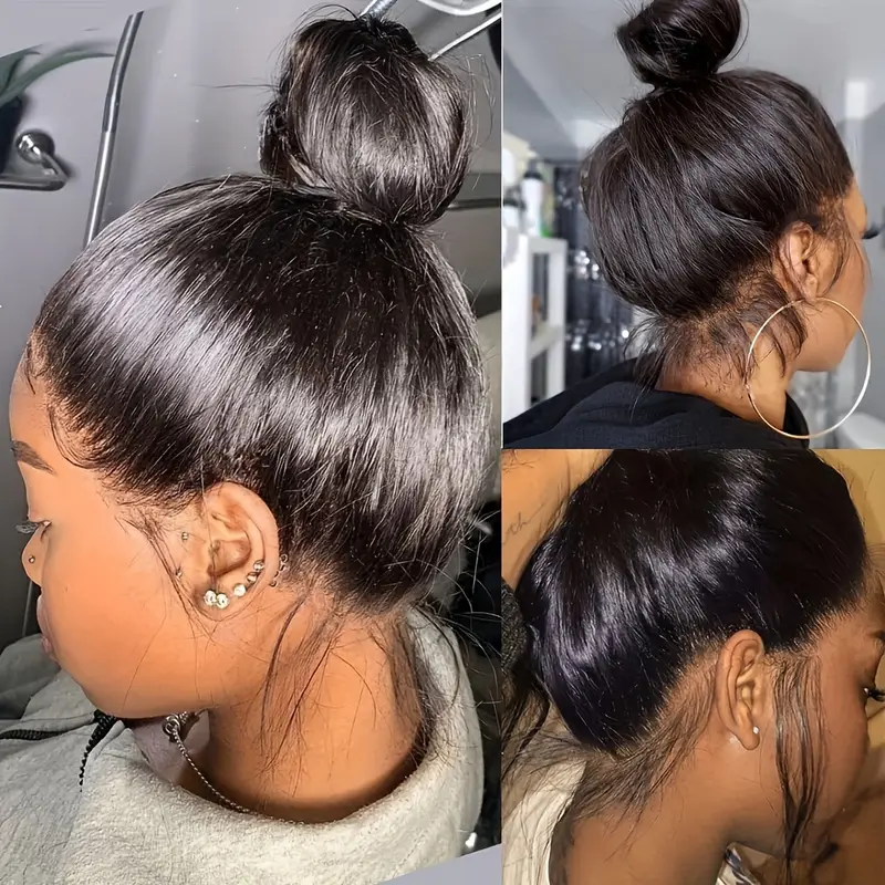 Brazilian Straight Full Lace Wig | 100% Human Hair | HD Invisible Lace | Pre-Plucked Hairline | Glueless Optional