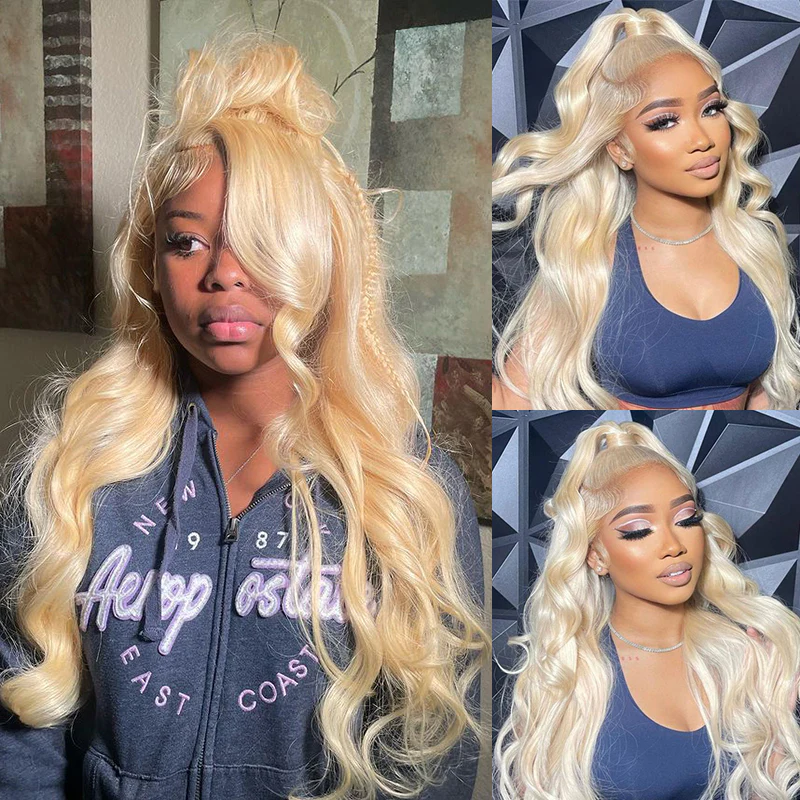 Glueless 613 Blonde Wig | Body Wave Human Hair | Full Lace Wig with Invisi Strap