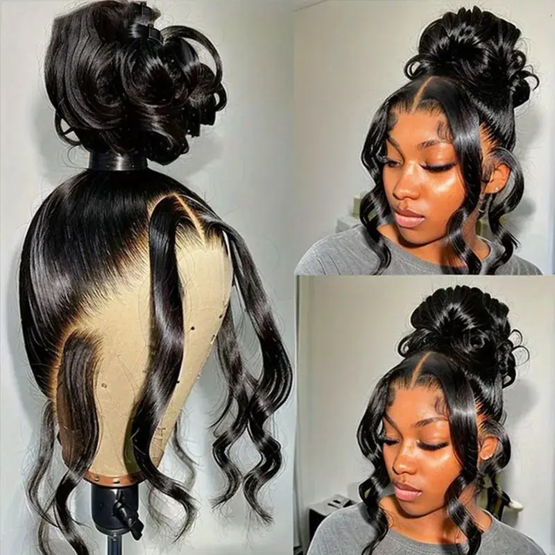 Glueless Body Wave Full Lace Wig | 100% Human Hair | Pre-Plucked Hairline | No Glue Needed