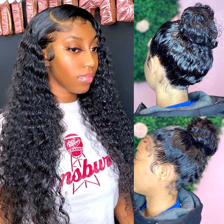 28-30 Inch Deep Wave Full Lace Wig | Glueless Adjustable Straps | Bleached Knots | Salon Quality