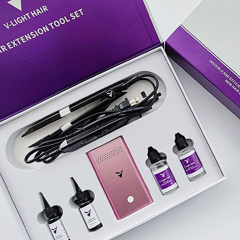 V-Light 2.0 Hair Extension Machine Full Kit Various Colors (Gift Box Packaging)