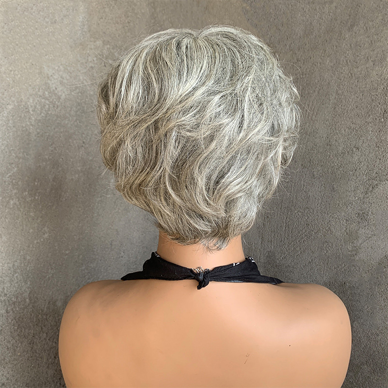 Throw On & Go Short Cut with Bangs Wig Ultra Comfort Glueless Wig Hair Loss Friendly