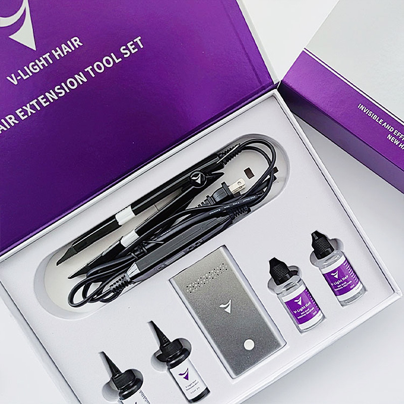 V-Light 2.0 Hair Extension Machine Full Kit Various Colors (Gift Box Packaging)