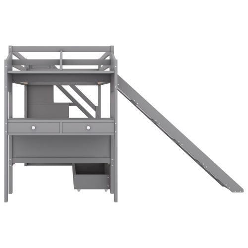 Multifunktionales Etagenbett aus Massivholz-OKWISH