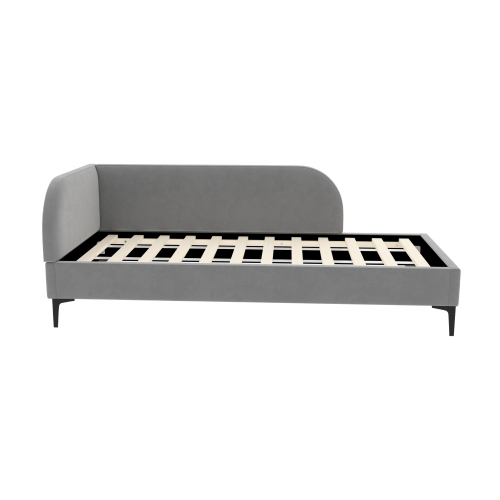 Polsterbett 90*200 Sofabett Multifunktionsbett mit Lattenrost Hautfreundlicher Samtstoff
