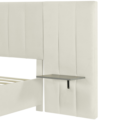 Samtgepolstertes Bett-OKWISH