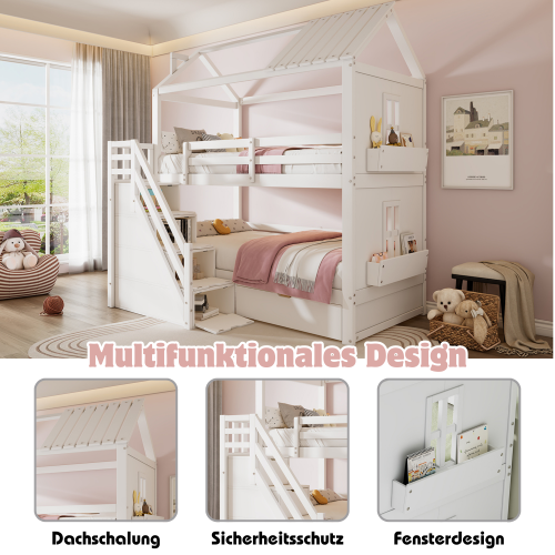 Multifunktionales Kinder-Etagenbett-OKWISH