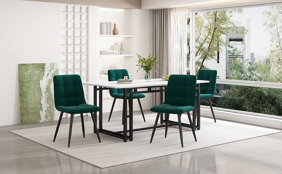 Esstisch Set Esszimmertisch für Esszimmer Küche Wohnzimmer Esszimmerstuhl-Set Essgruppe