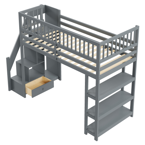 Multifunktionales Hochschrank-Design-Holzbett-OKWISH