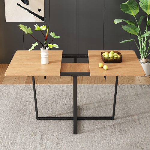 Eleganter, moderner, minimalistischer ausziehbarer Esstisch-OKWISH