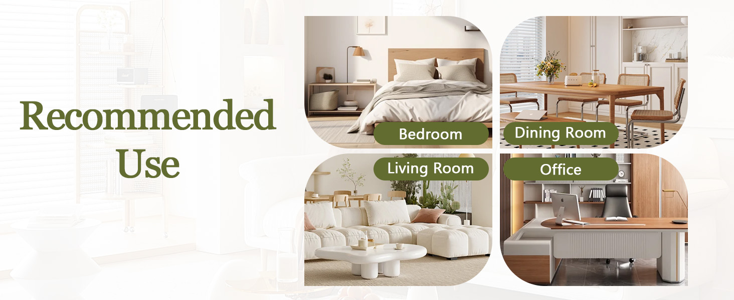 OKWISH White PU Dining Chairs Set with Black Metal Legs