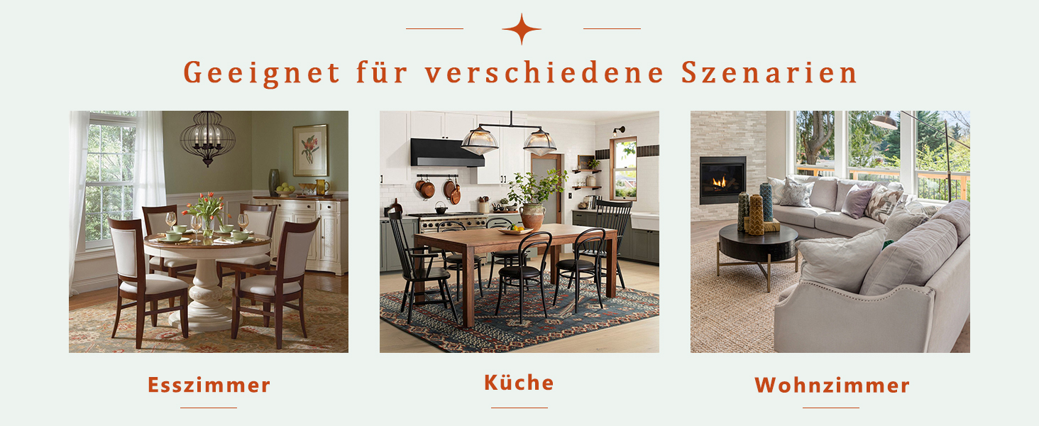 OKWISH Dining Chair with PU Seat and Metal Legs